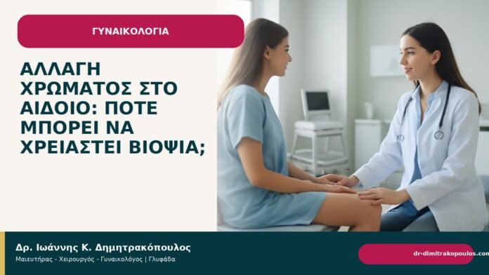 Αλλαγή χρώματος στο αιδοίο: πότε μπορεί να χρειαστεί βιοψία; - Δρ. Ιωάννης Κ. Δημητρακόπουλος