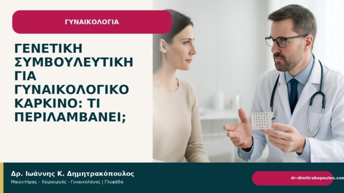 Γενετική συμβουλευτική για γυναικολογικό καρκίνο: τι περιλαμβάνει; - Δρ. Ιωάννης Κ. Δημητρακόπουλος