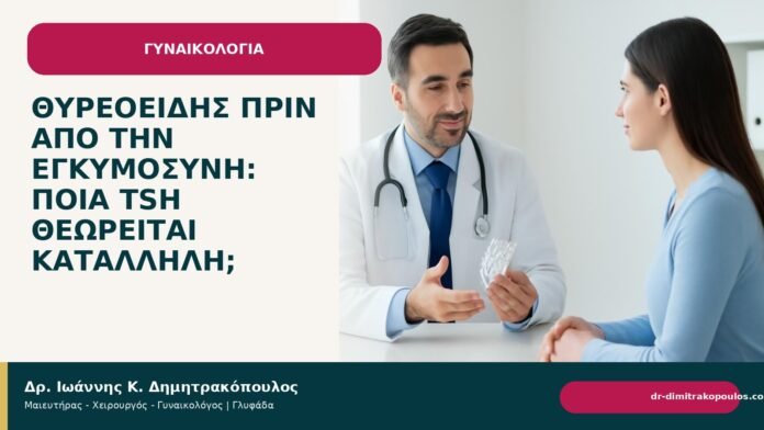 Θυρεοειδής πριν από την εγκυμοσύνη: ποια TSH θεωρείται κατάλληλη; Θυρεοειδής πριν από την εγκυμοσύνη: ποια TSH θεωρείται κατάλληλη; - Δρ. Ιωάννης Κ. Δημητρακόπουλος