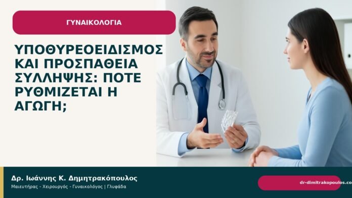 Υποθυρεοειδισμός και προσπάθεια σύλληψης: πότε ρυθμίζεται η αγωγή; - Δρ. Ιωάννης Κ. Δημητρακόπουλος
