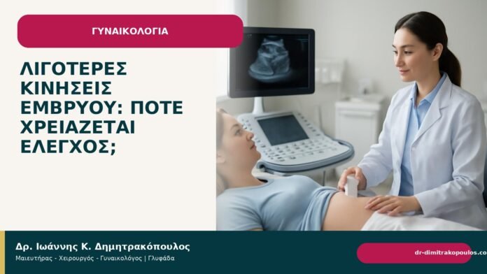 Λιγότερες κινήσεις εμβρύου: πότε χρειάζεται έλεγχος; - Δρ. Ιωάννης Κ. Δημητρακόπουλος