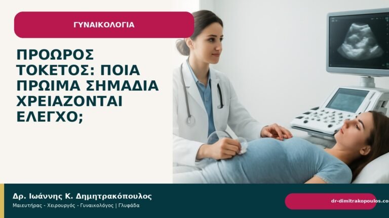 Πρόωρος τοκετός: ποια πρώιμα σημάδια χρειάζονται έλεγχο; - Δρ. Ιωάννης Κ. Δημητρακόπουλος