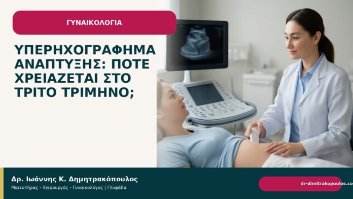Υπερηχογράφημα ανάπτυξης: πότε χρειάζεται στο τρίτο τρίμηνο; Υπερηχογράφημα ανάπτυξης: πότε χρειάζεται στο τρίτο τρίμηνο; - Δρ. Ιωάννης Κ. Δημητρακόπουλος
