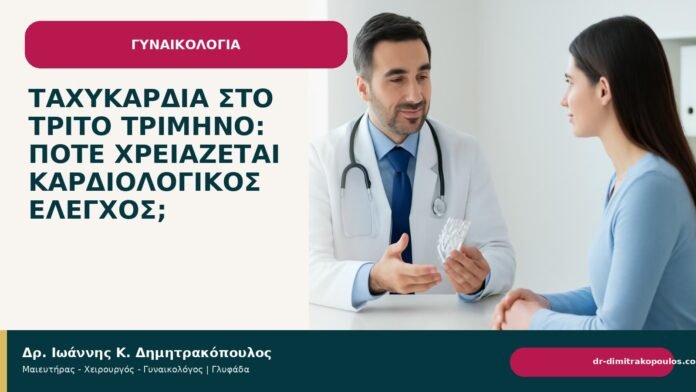 Ταχυκαρδία στο τρίτο τρίμηνο: πότε χρειάζεται καρδιολογικός έλεγχος; Ταχυκαρδία στο τρίτο τρίμηνο: πότε χρειάζεται καρδιολογικός έλεγχος; - Δρ. Ιωάννης Κ. Δημητρακόπουλος