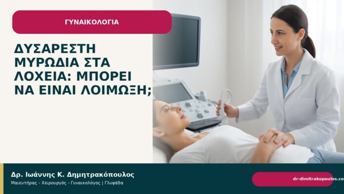 Δυσάρεστη μυρωδιά στα λόχεια: μπορεί να είναι λοίμωξη; Δυσάρεστη μυρωδιά στα λόχεια: μπορεί να είναι λοίμωξη; - Δρ. Ιωάννης Κ. Δημητρακόπουλος