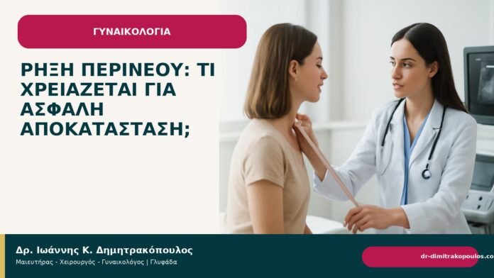 Ρήξη περινέου: τι χρειάζεται για ασφαλή αποκατάσταση; Ρήξη περινέου: τι χρειάζεται για ασφαλή αποκατάσταση; - Δρ. Ιωάννης Κ. Δημητρακόπουλος