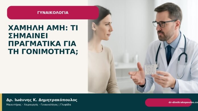 Χαμηλή AMH: τι σημαίνει πραγματικά για τη γονιμότητα; Χαμηλή AMH: τι σημαίνει πραγματικά για τη γονιμότητα; - Δρ. Ιωάννης Κ. Δημητρακόπουλος
