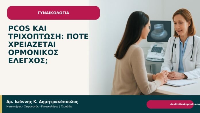 PCOS και τριχόπτωση: πότε χρειάζεται ορμονικός έλεγχος; - Δρ. Ιωάννης Κ. Δημητρακόπουλος