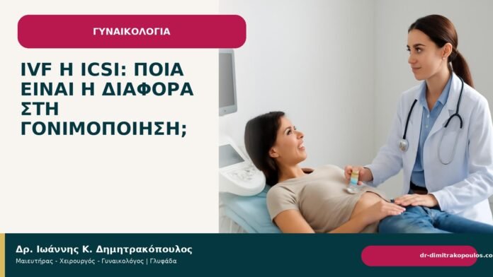 IVF ή ICSI: ποια είναι η διαφορά στη γονιμοποίηση; IVF ή ICSI: ποια είναι η διαφορά στη γονιμοποίηση; - Δρ. Ιωάννης Κ. Δημητρακόπουλος