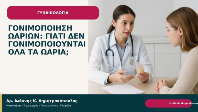 Γονιμοποίηση ωαρίων: γιατί δεν γονιμοποιούνται όλα τα ωάρια; Γονιμοποίηση ωαρίων: γιατί δεν γονιμοποιούνται όλα τα ωάρια; - Δρ. Ιωάννης Κ. Δημητρακόπουλος