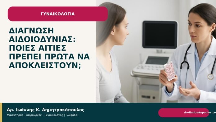 Διάγνωση αιδοιοδυνίας: ποιες αιτίες πρέπει πρώτα να αποκλειστούν; Διάγνωση αιδοιοδυνίας: ποιες αιτίες πρέπει πρώτα να αποκλειστούν; - Δρ. Ιωάννης Κ. Δημητρακόπουλος