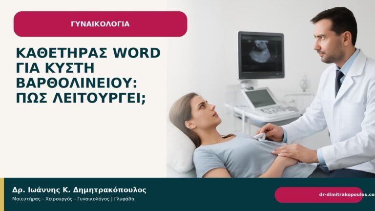 Καθετήρας Word για κύστη Βαρθολινείου: πώς λειτουργεί; - Δρ. Ιωάννης Κ. Δημητρακόπουλος