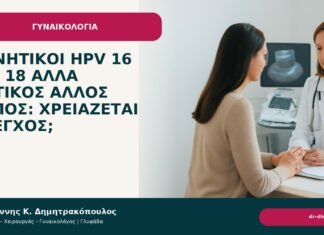 Αρνητικοί HPV 16 και 18 αλλά θετικός άλλος τύπος: χρειάζεται έλεγχος; - Δρ. Ιωάννης Κ. Δημητρακόπουλος