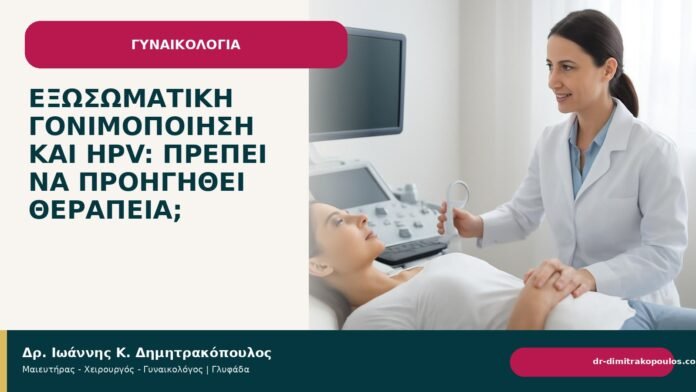 Εξωσωματική γονιμοποίηση και HPV: πρέπει να προηγηθεί θεραπεία; - Δρ. Ιωάννης Κ. Δημητρακόπουλος