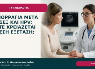 Αιμορραγία μετά το σεξ και HPV: πότε χρειάζεται άμεση εξέταση; Αιμορραγία μετά το σεξ και HPV: πότε χρειάζεται άμεση εξέταση; - Δρ. Ιωάννης Κ. Δημητρακόπουλος