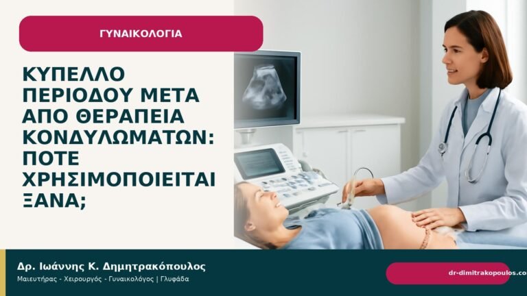 Κύπελλο περιόδου μετά από θεραπεία κονδυλωμάτων: πότε χρησιμοποιείται ξανά; - Δρ. Ιωάννης Κ. Δημητρακόπουλος