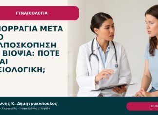 Αιμορραγία μετά από κολποσκόπηση και βιοψία: πότε είναι φυσιολογική; Αιμορραγία μετά από κολποσκόπηση και βιοψία: πότε είναι φυσιολογική; - Δρ. Ιωάννης Κ. Δημητρακόπουλος