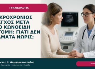 Μακροχρόνιος έλεγχος μετά από κωνοειδή εκτομή: γιατί δεν σταματά νωρίς; - Δρ. Ιωάννης Κ. Δημητρακόπουλος