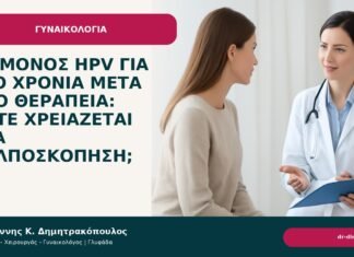 Επίμονος HPV για δύο χρόνια μετά από θεραπεία: πότε χρειάζεται νέα κολποσκόπηση; - Δρ. Ιωάννης Κ. Δημητρακόπουλος