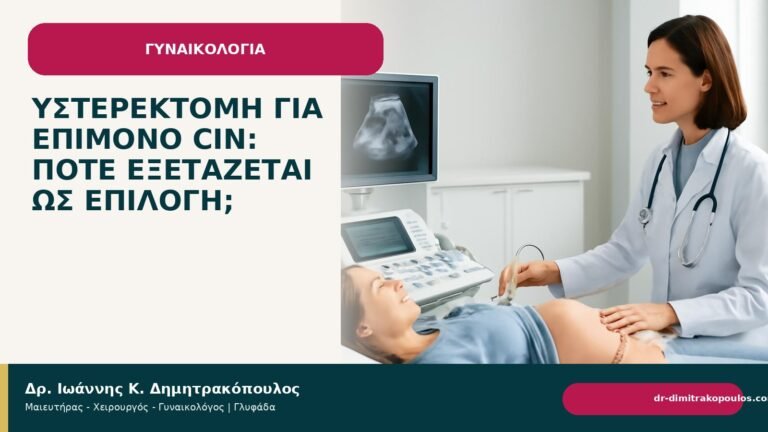 Υστερεκτομή για επίμονο CIN: πότε εξετάζεται ως επιλογή; - Δρ. Ιωάννης Κ. Δημητρακόπουλος
