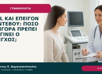 HSIL και επείγον ραντεβού: πόσο γρήγορα πρέπει να γίνει ο έλεγχος; - Δρ. Ιωάννης Κ. Δημητρακόπουλος