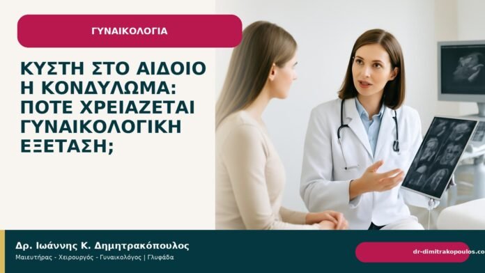 Κύστη στο αιδοίο ή κονδύλωμα: πότε χρειάζεται γυναικολογική εξέταση; - Δρ. Ιωάννης Κ. Δημητρακόπουλος