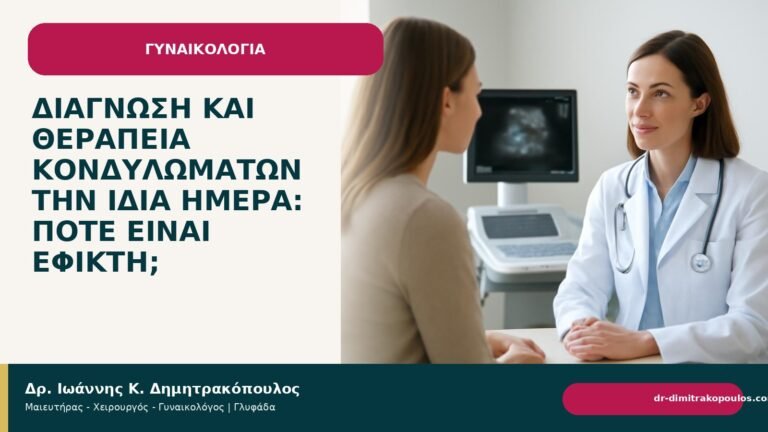 Διάγνωση και θεραπεία κονδυλωμάτων την ίδια ημέρα: πότε είναι εφικτή; - Δρ. Ιωάννης Κ. Δημητρακόπουλος