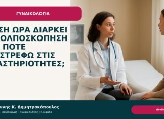 Πόση ώρα διαρκεί η κολποσκόπηση και πότε επιστρέφω στις δραστηριότητες; - Δρ. Ιωάννης Κ. Δημητρακόπουλος