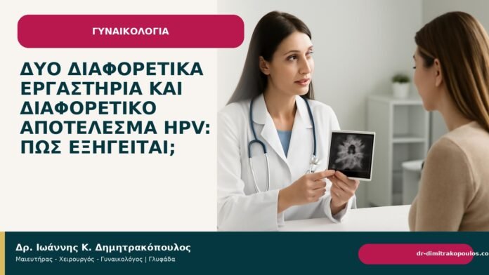 Δύο διαφορετικά εργαστήρια και διαφορετικό αποτέλεσμα HPV: πώς εξηγείται; Δύο διαφορετικά εργαστήρια και διαφορετικό αποτέλεσμα HPV: πώς εξηγείται; - Δρ. Ιωάννης Κ. Δημητρακόπουλος