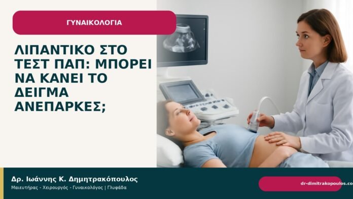 Λιπαντικό στο τεστ Παπ: μπορεί να κάνει το δείγμα ανεπαρκές; Λιπαντικό στο τεστ Παπ: μπορεί να κάνει το δείγμα ανεπαρκές; - Δρ. Ιωάννης Κ. Δημητρακόπουλος