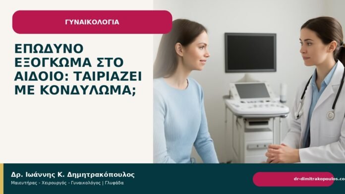 Επώδυνο εξόγκωμα στο αιδοίο: ταιριάζει με κονδύλωμα; Επώδυνο εξόγκωμα στο αιδοίο: ταιριάζει με κονδύλωμα; - Δρ. Ιωάννης Κ. Δημητρακόπουλος