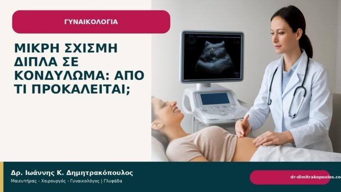 Μικρή σχισμή δίπλα σε κονδύλωμα: από τι προκαλείται; - Δρ. Ιωάννης Κ. Δημητρακόπουλος
