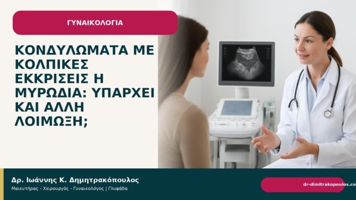 Κονδυλώματα με κολπικές εκκρίσεις ή μυρωδιά: υπάρχει και άλλη λοίμωξη; - Δρ. Ιωάννης Κ. Δημητρακόπουλος