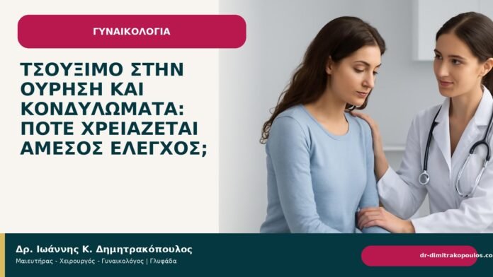 Τσούξιμο στην ούρηση και κονδυλώματα: πότε χρειάζεται άμεσος έλεγχος; Τσούξιμο στην ούρηση και κονδυλώματα: πότε χρειάζεται άμεσος έλεγχος; - Δρ. Ιωάννης Κ. Δημητρακόπουλος