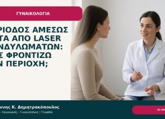 Περίοδος αμέσως μετά από laser κονδυλωμάτων: πώς φροντίζω την περιοχή; Περίοδος αμέσως μετά από laser κονδυλωμάτων: πώς φροντίζω την περιοχή; - Δρ. Ιωάννης Κ. Δημητρακόπουλος