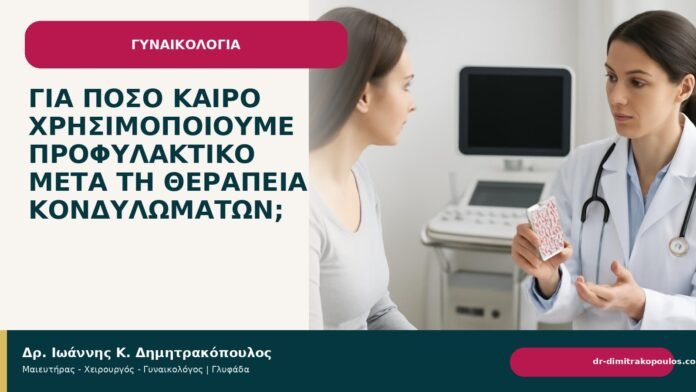 Για πόσο καιρό χρησιμοποιούμε προφυλακτικό μετά τη θεραπεία κονδυλωμάτων; - Δρ. Ιωάννης Κ. Δημητρακόπουλος