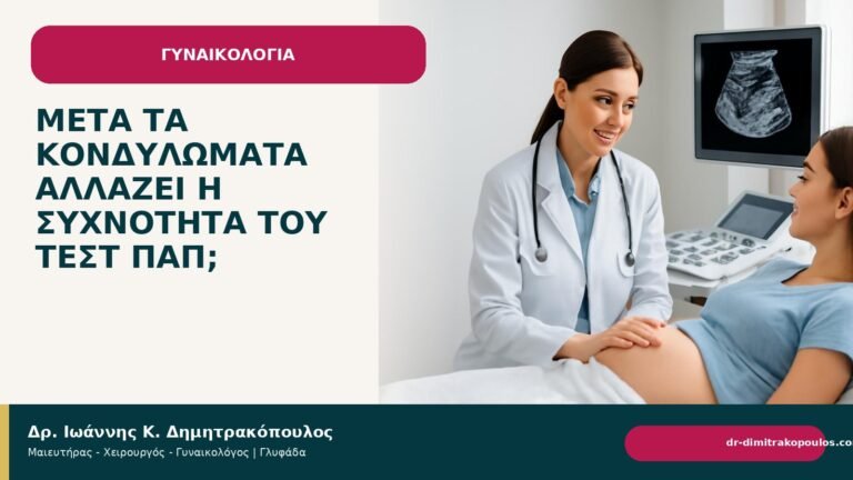 Μετά τα κονδυλώματα αλλάζει η συχνότητα του τεστ Παπ; - Δρ. Ιωάννης Κ. Δημητρακόπουλος