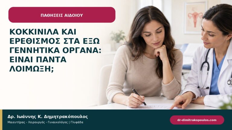 Κοκκινίλα και ερεθισμός στα έξω γεννητικά όργανα: είναι πάντα λοίμωξη;