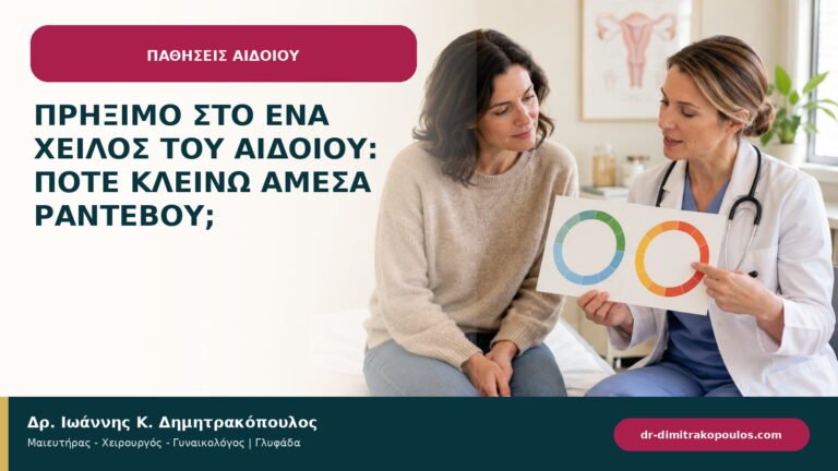 Πρήξιμο στο ένα χείλος του αιδοίου: πότε κλείνω άμεσα ραντεβού;