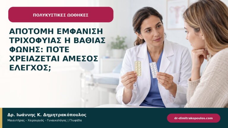 Απότομη εμφάνιση τριχοφυΐας ή βαθιάς φωνής: πότε χρειάζεται άμεσος έλεγχος;