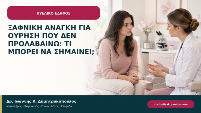 Ξαφνική ανάγκη για ούρηση που δεν προλαβαίνω: τι μπορεί να σημαίνει; Ξαφνική ανάγκη για ούρηση που δεν προλαβαίνω: τι μπορεί να σημαίνει;