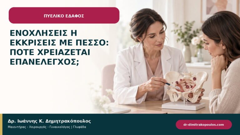 Ενοχλήσεις ή εκκρίσεις με πεσσό: πότε χρειάζεται επανέλεγχος;