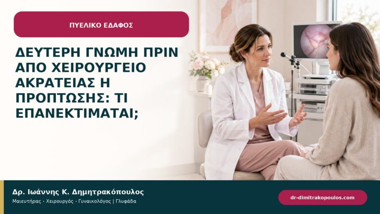 Δεύτερη γνώμη πριν από χειρουργείο ακράτειας ή πρόπτωσης: τι επανεκτιμάται;