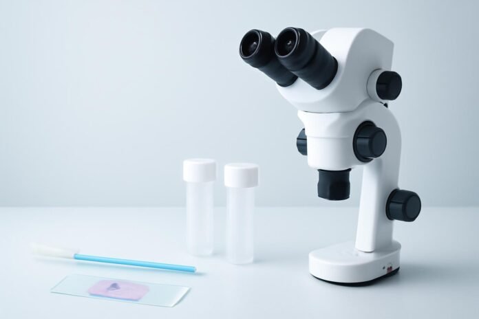 Text-free medical editorial image 23 Μη ικανοποιητικό Pap test και θετικό HPV: πώς οργανώνεται ο επανέλεγχος;