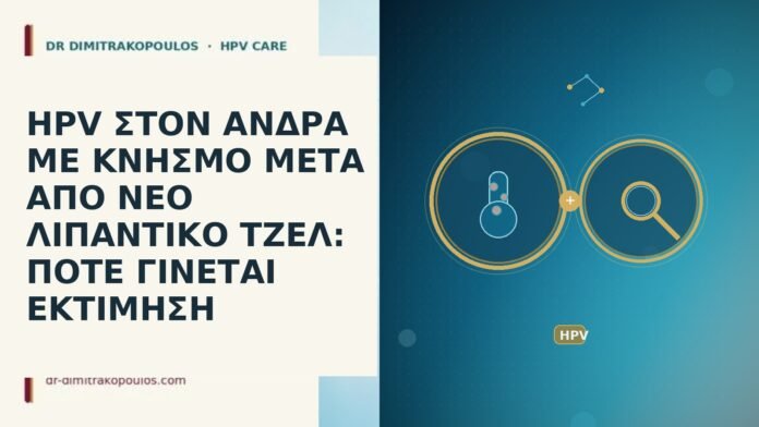 HPV ΣΤΟΝ ΑΝΔΡΑ ΜΕ ΚΝΗΣΜΟ ΜΕΤΑ ΑΠΟ ΝΕΟ ΛΙΠΑΝΤΙΚΟ ΤΖΕΛ: ΠΟΤΕ ΓΙΝΕΤΑΙ ΕΚΤΙΜΗΣΗ HPV ΣΤΟΝ ΑΝΔΡΑ ΜΕ ΚΝΗΣΜΟ ΜΕΤΑ ΑΠΟ ΝΕΟ ΛΙΠΑΝΤΙΚΟ ΤΖΕΛ: