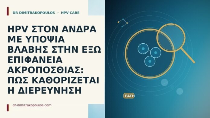 HPV ΣΤΟΝ ΑΝΔΡΑ ΜΕ ΥΠΟΨΙΑ ΒΛΑΒΗΣ ΣΤΗΝ ΕΞΩ ΕΠΙΦΑΝΕΙΑ ΑΚΡΟΠΟΣΘΙΑΣ: ΠΩΣ ΚΑΘΟΡΙΖΕΤΑΙ Η ΔΙΕΡΕΥΝΗΣΗ HPV ΣΤΟΝ ΑΝΔΡΑ ΜΕ ΥΠΟΨΙΑ ΒΛΑΒΗΣ ΣΤΗΝ ΕΞΩ ΕΠΙΦΑΝΕΙΑ ΑΚΡΟΠΟΣΘΙΑΣ:
