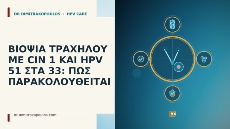 ΒΙΟΨΙΑ ΤΡΑΧΗΛΟΥ ΜΕ CIN 1 ΚΑΙ HPV 51 ΣΤΑ 33:
