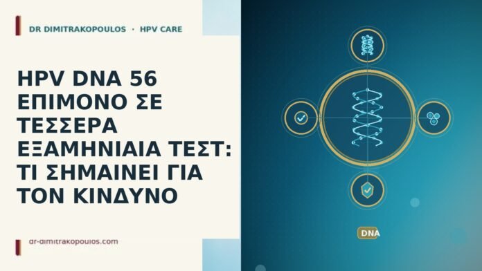 HPV DNA 56 ΕΠΙΜΟΝΟ ΣΕ ΤΕΣΣΕΡΑ ΕΞΑΜΗΝΙΑΙΑ ΤΕΣΤ: ΤΙ ΣΗΜΑΙΝΕΙ