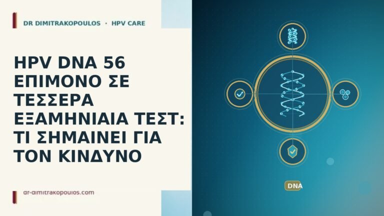 HPV DNA 56 ΕΠΙΜΟΝΟ ΣΕ ΤΕΣΣΕΡΑ ΕΞΑΜΗΝΙΑΙΑ ΤΕΣΤ: ΤΙ ΣΗΜΑΙΝΕΙ