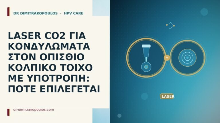 LASER CO2 ΓΙΑ ΚΟΝΔΥΛΩΜΑΤΑ ΣΤΟΝ ΟΠΙΣΘΙΟ ΚΟΛΠΙΚΟ ΤΟΙΧΟ ΜΕ ΥΠΟΤΡΟΠΗ: